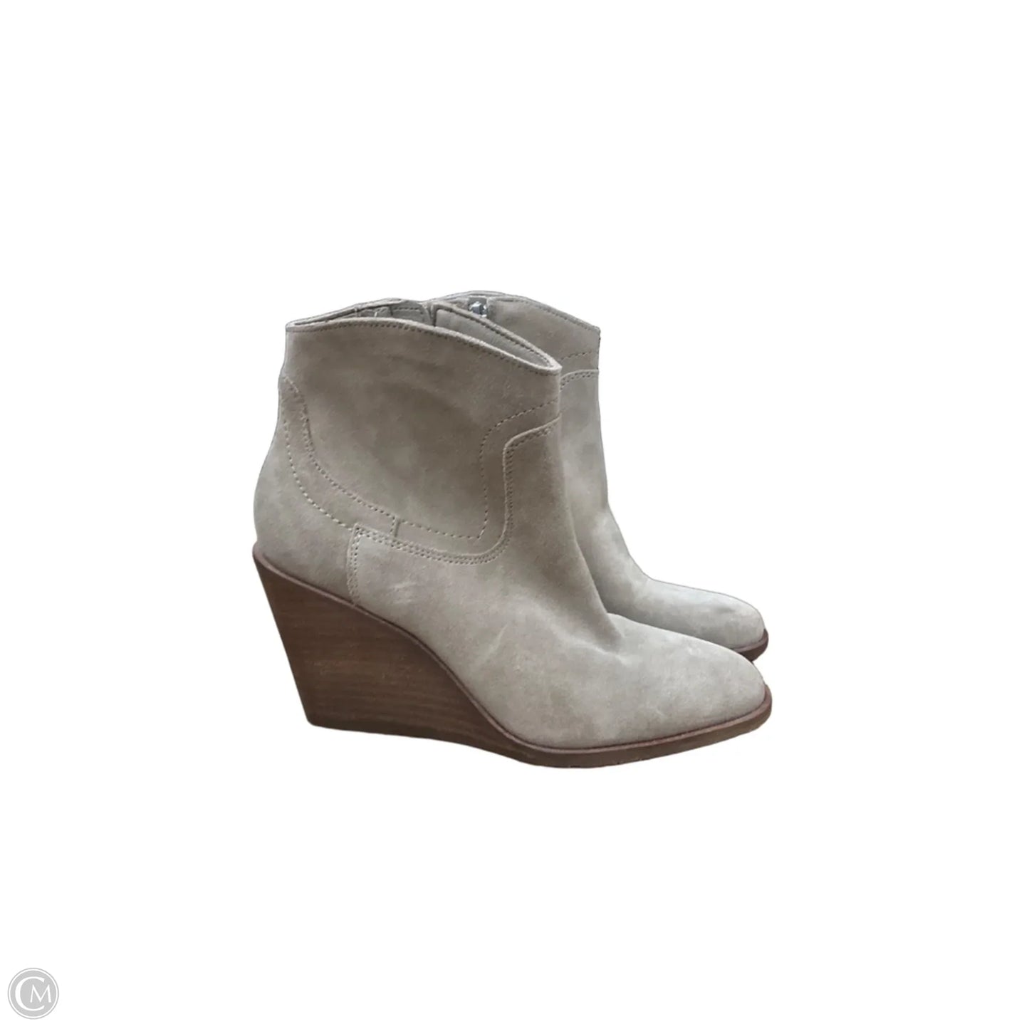 Boots Ankle Heels By Lucky Brand In Tan, Size: 7