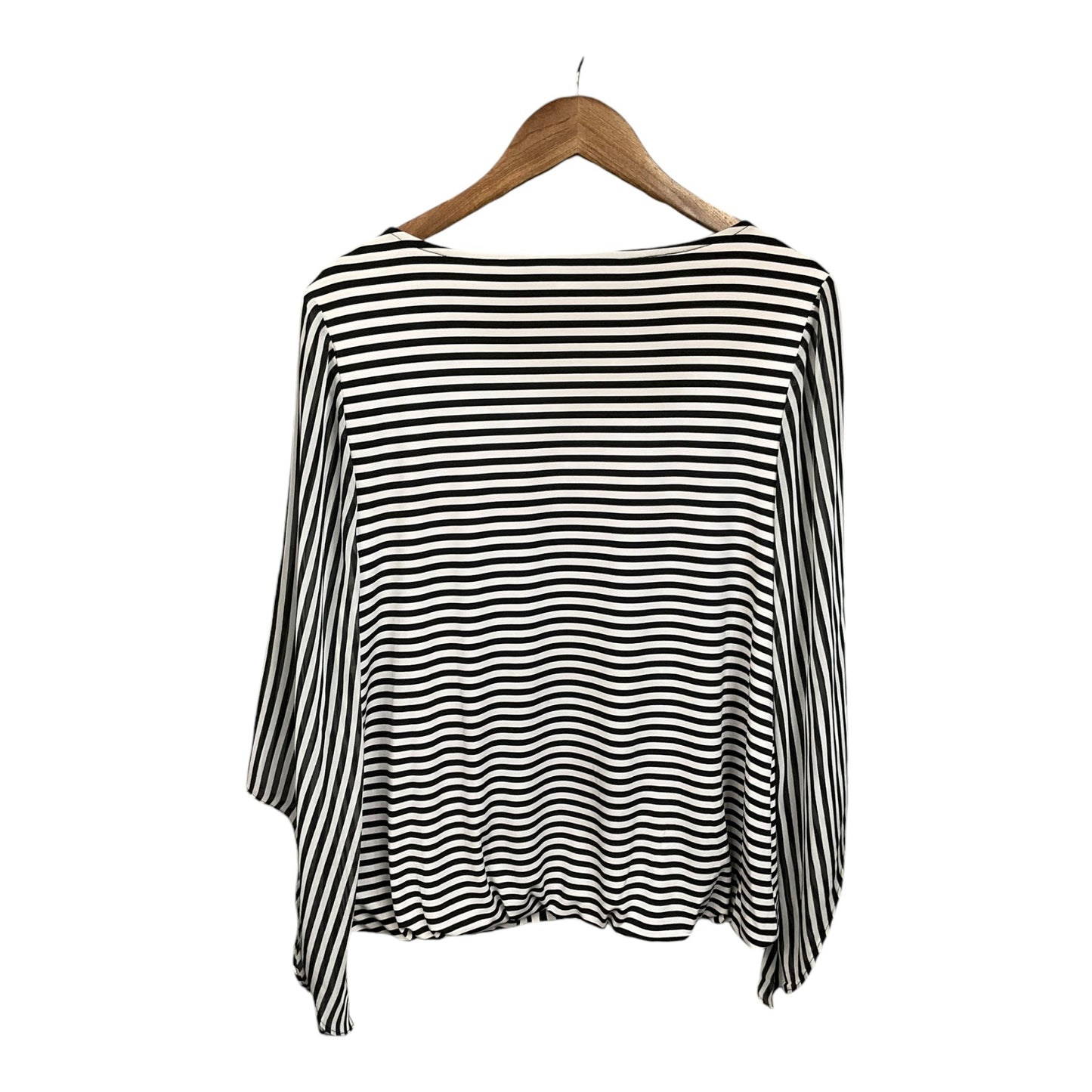 Top Long Sleeve By Alfani In Striped Pattern, Size: L