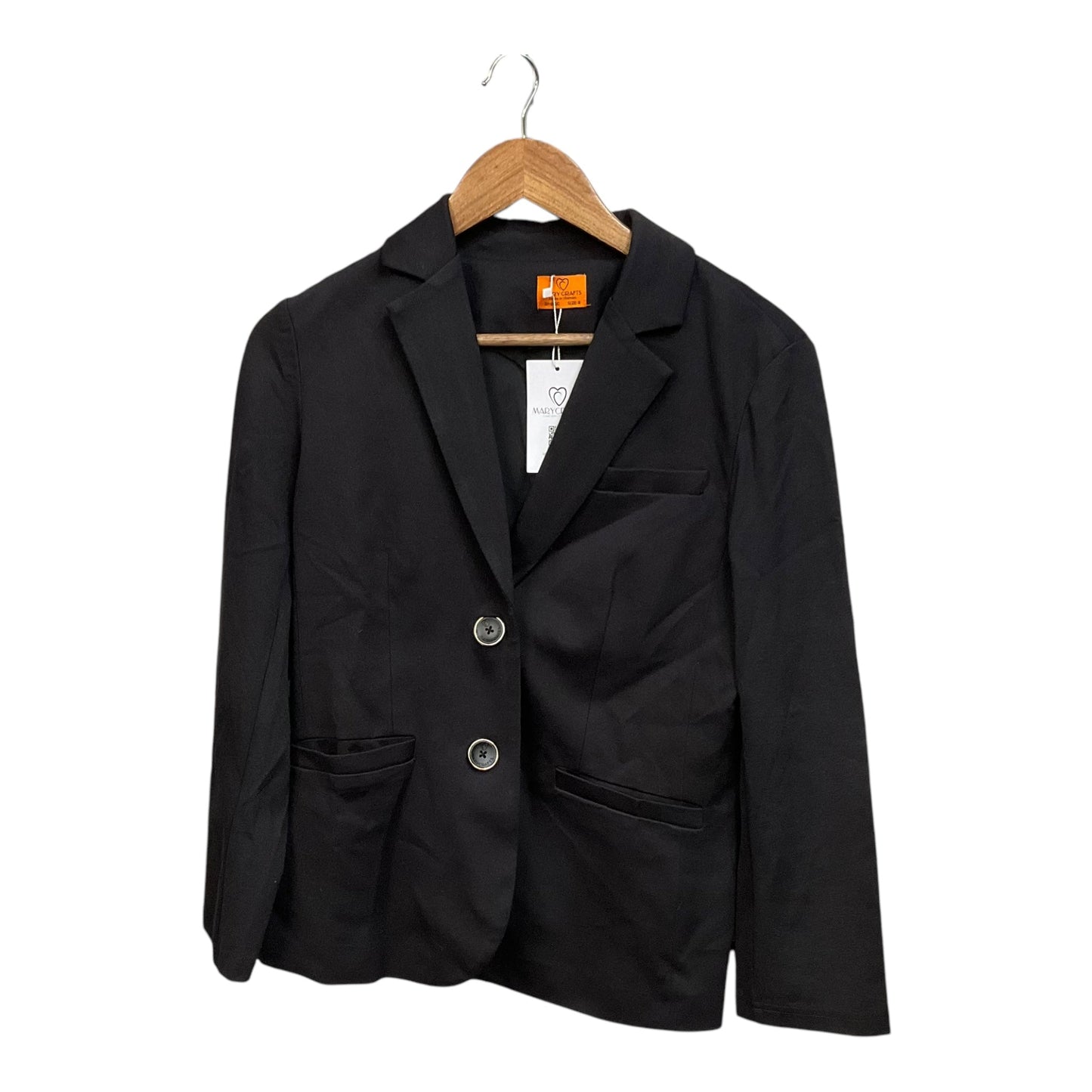 Blazer By Clothes Mentor In Black, Size: M