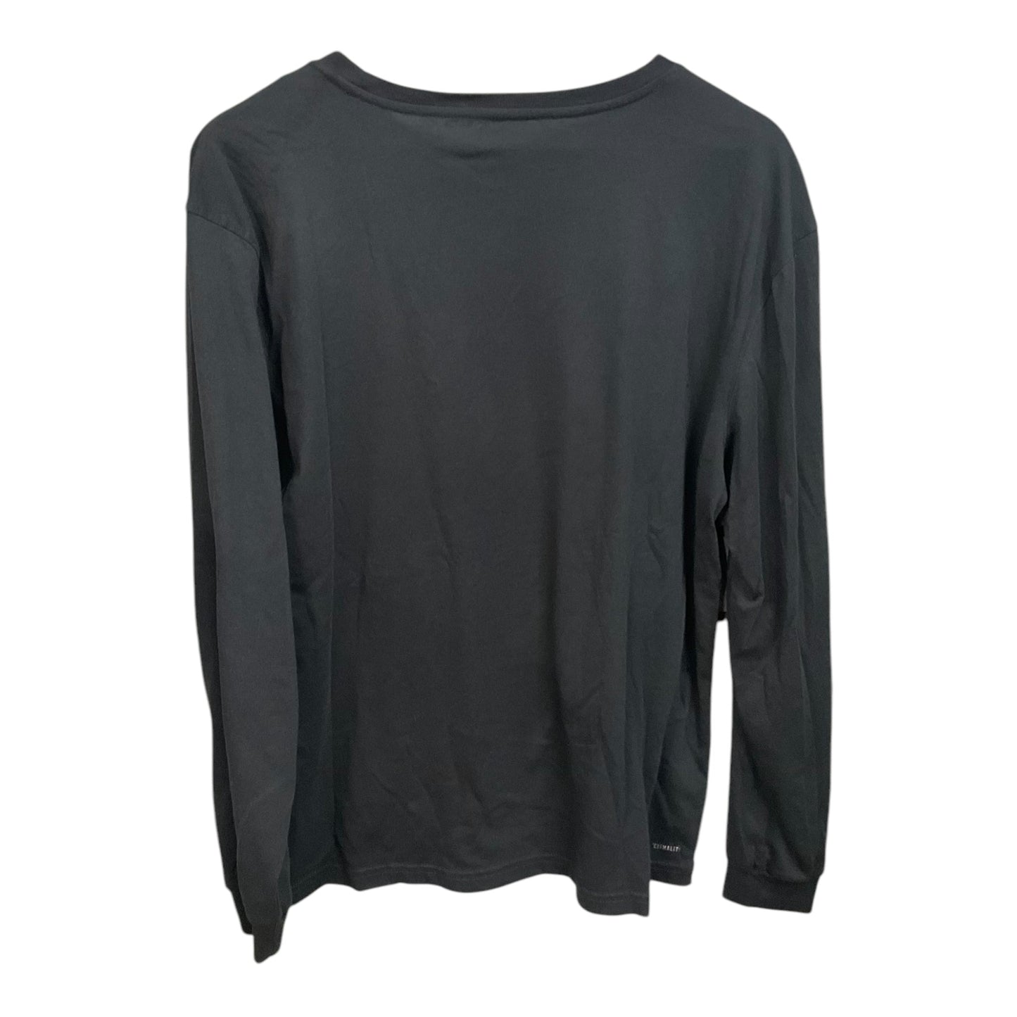 Athletic Top Long Sleeve Collar By Adidas In Black, Size: Xl