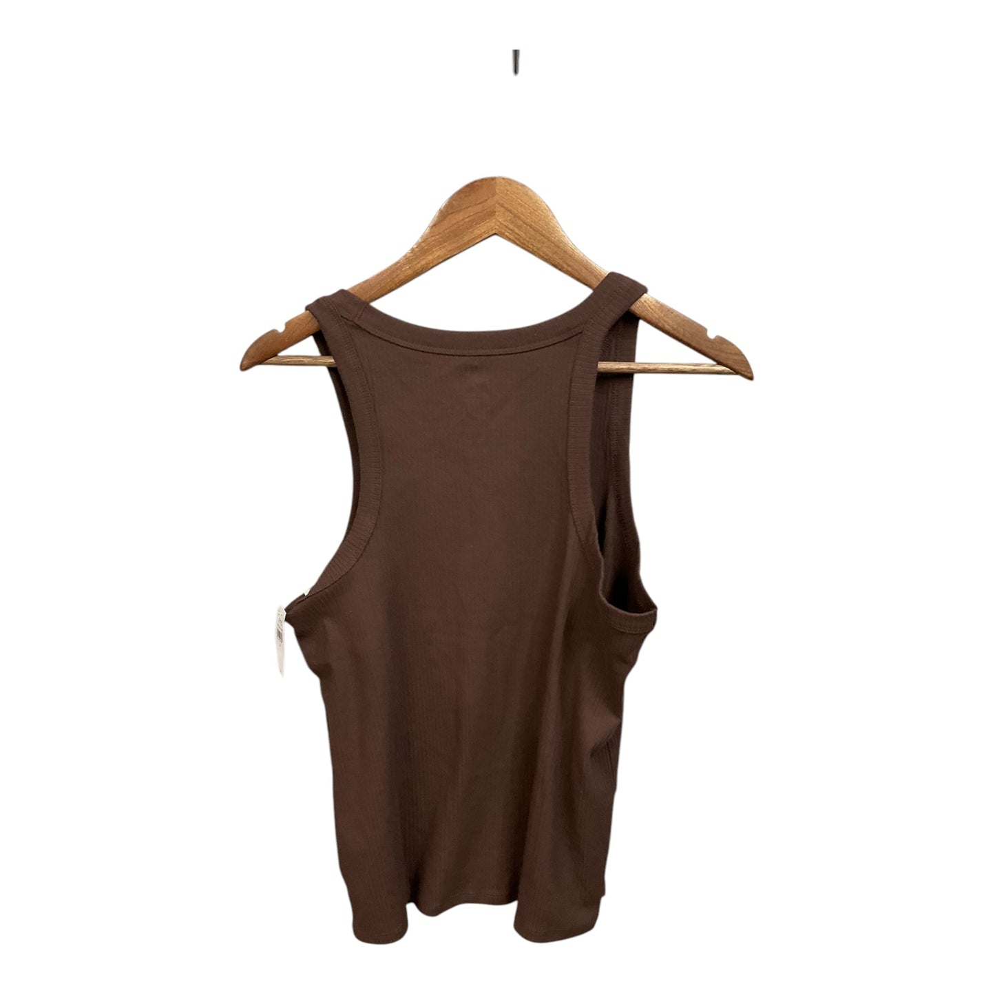 Top Sleeveless By Gap In Brown, Size: L