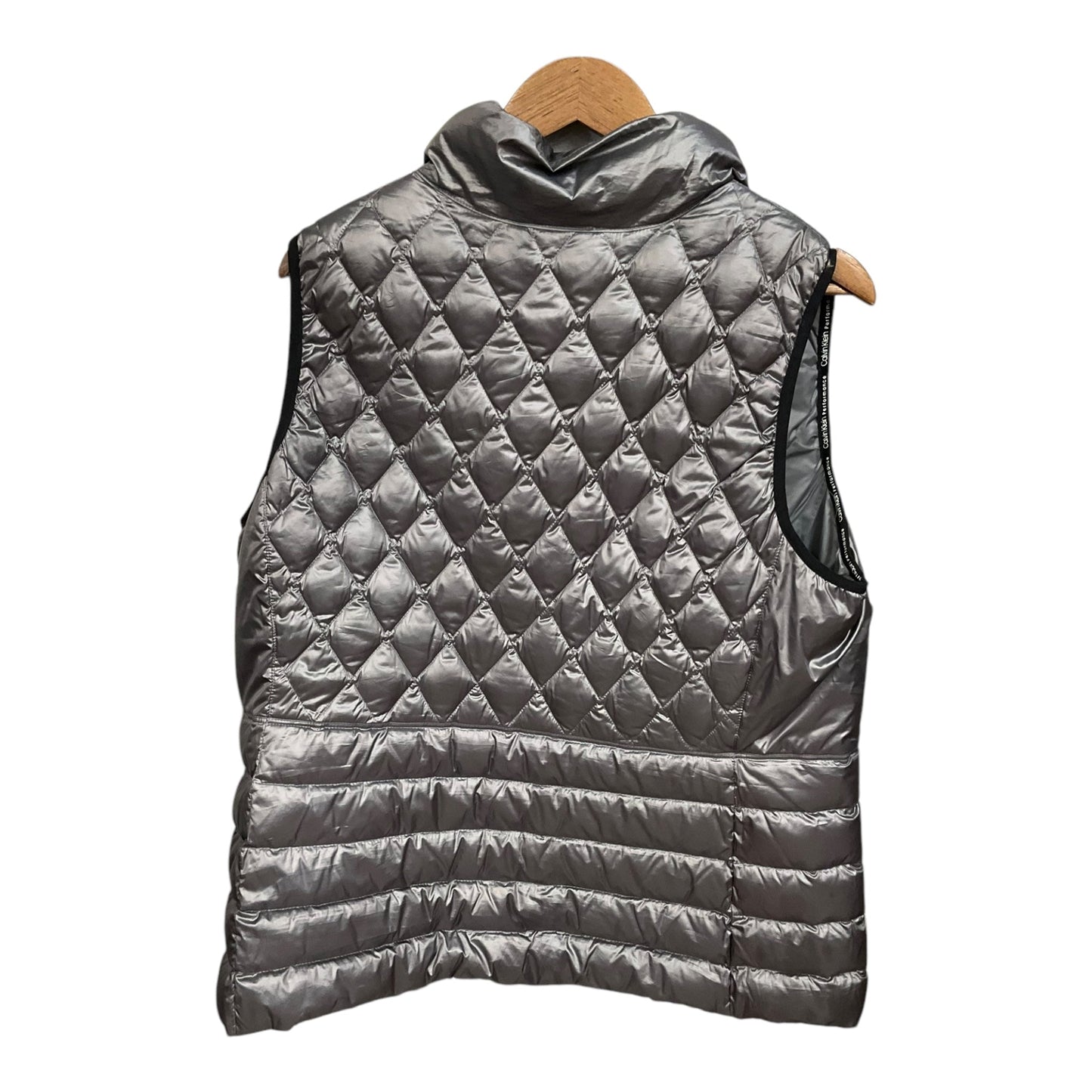 Vest Puffer & Quilted By Calvin Klein Performance In Grey, Size: 1x