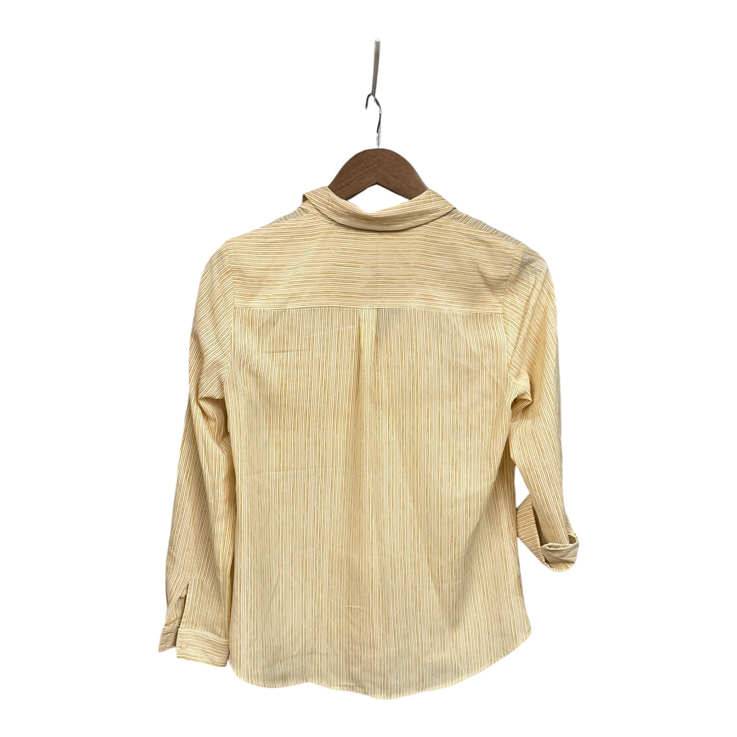 Blouse Long Sleeve By Apt 9 In Yellow, Size: Xs