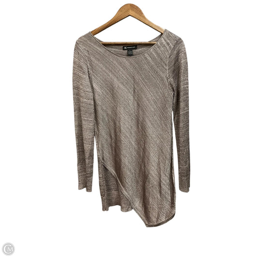 Top Long Sleeve By Inc In Bronze, Size: L