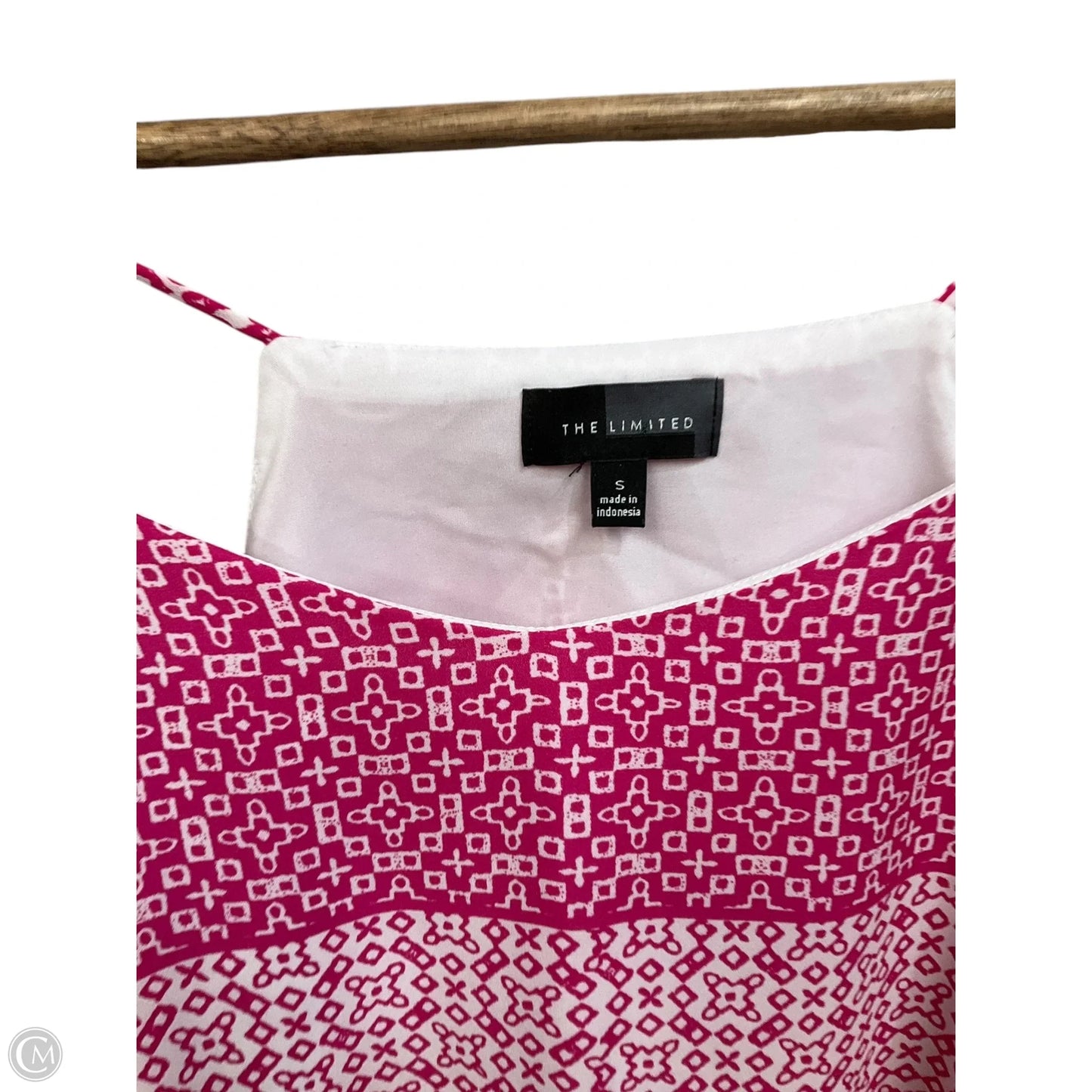 Top Cami By Limited In Pink & White, Size: S