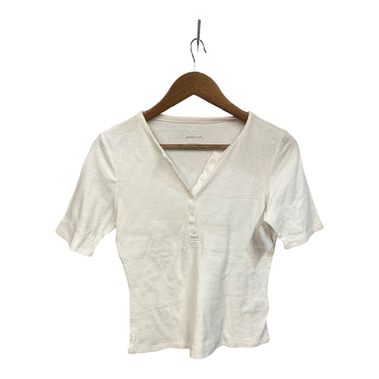 Top Short Sleeve By Everlane In White, Size: S