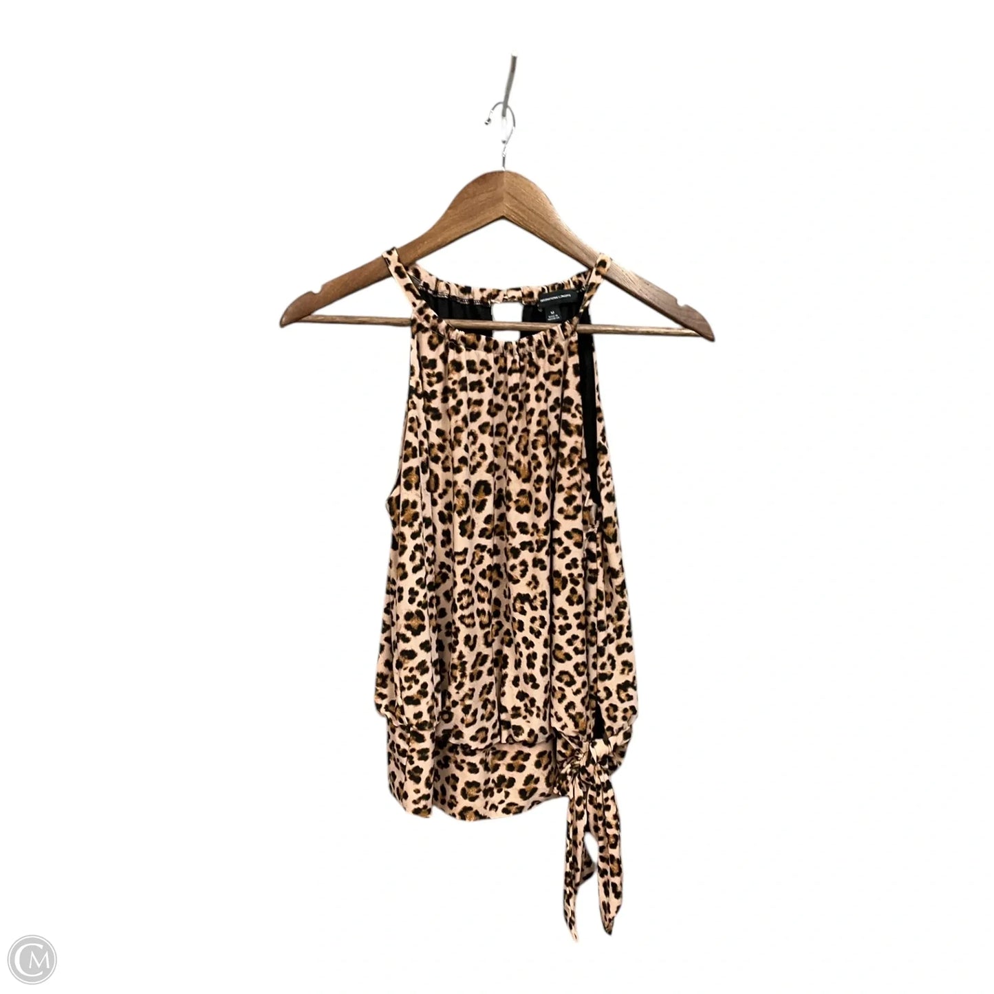 Top Sleeveless By Inc In Animal Print, Size: M