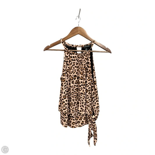 Top Sleeveless By Inc In Animal Print, Size: M