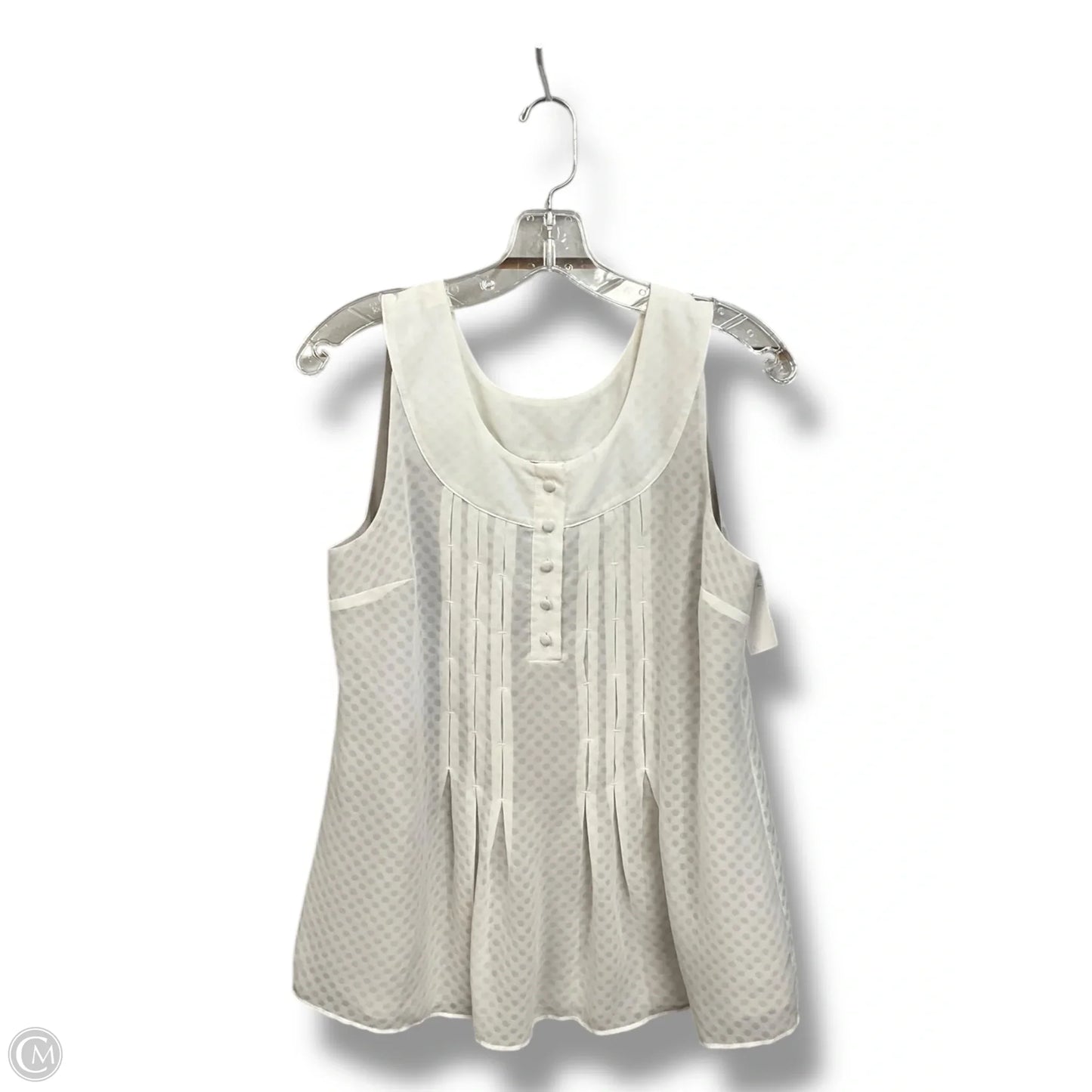 Top Sleeveless By Soft Surroundings In White, Size: Xs