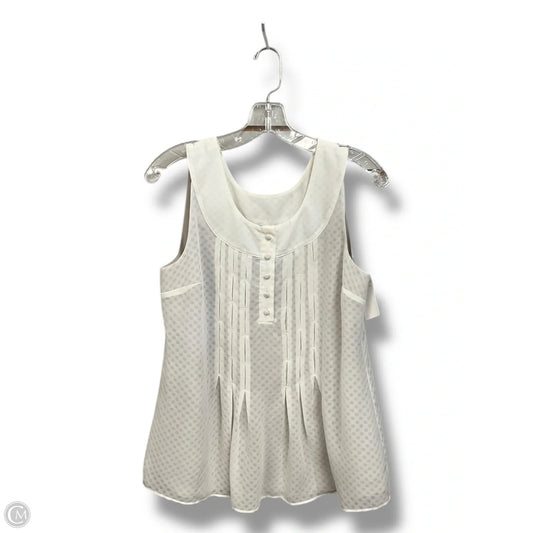 Top Sleeveless By Soft Surroundings In White, Size: Xs