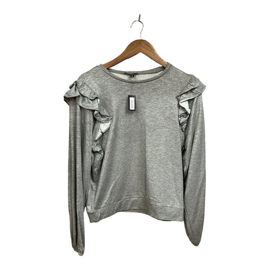 Top Long Sleeve By Express In Grey, Size: M