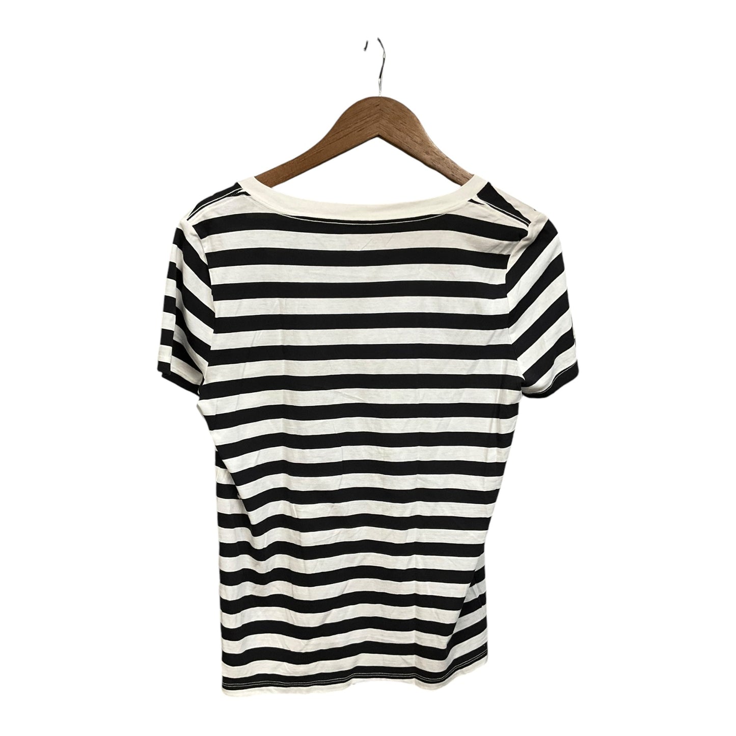 Top Short Sleeve By Gap In Striped Pattern, Size: M