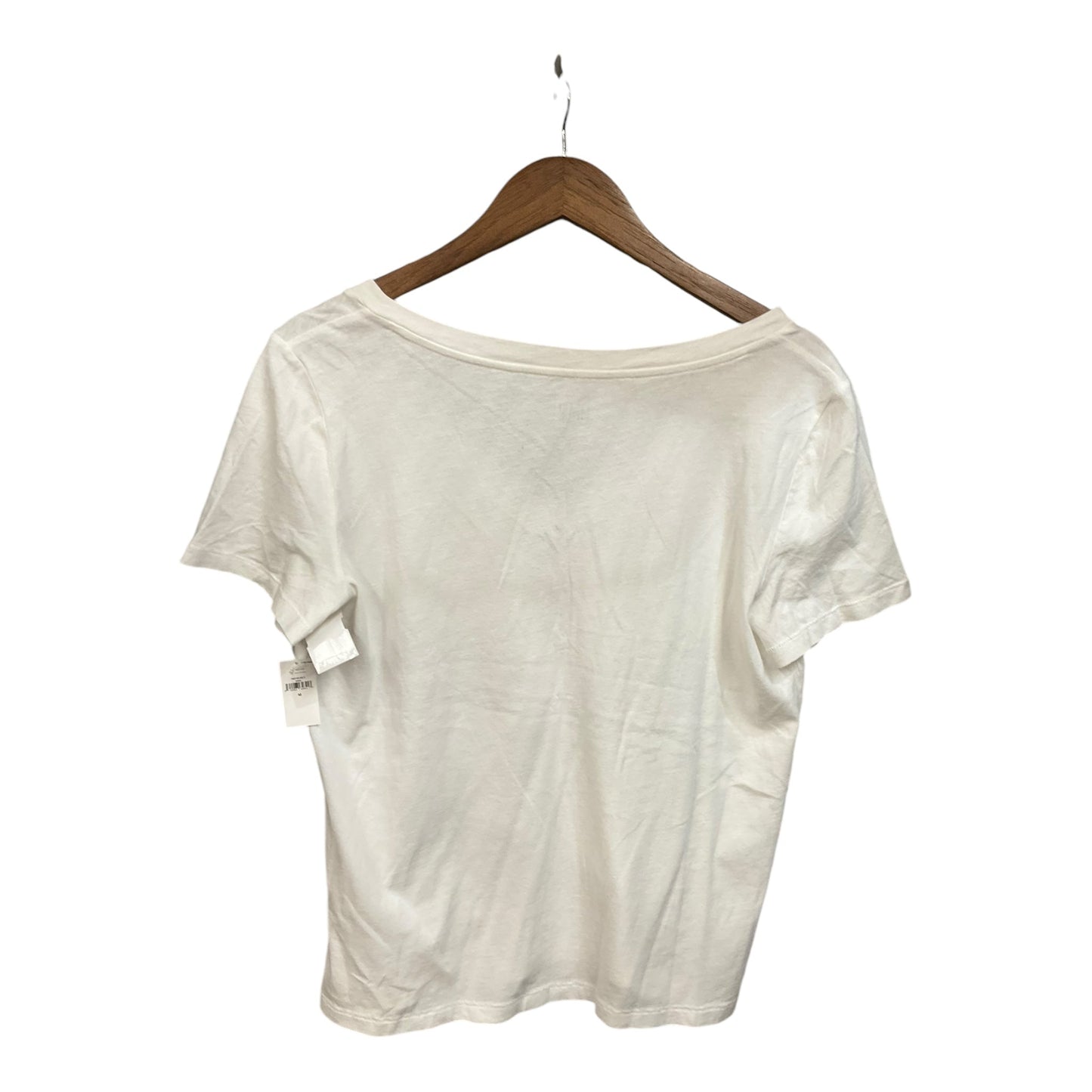 Top Short Sleeve By Gap In White, Size: M