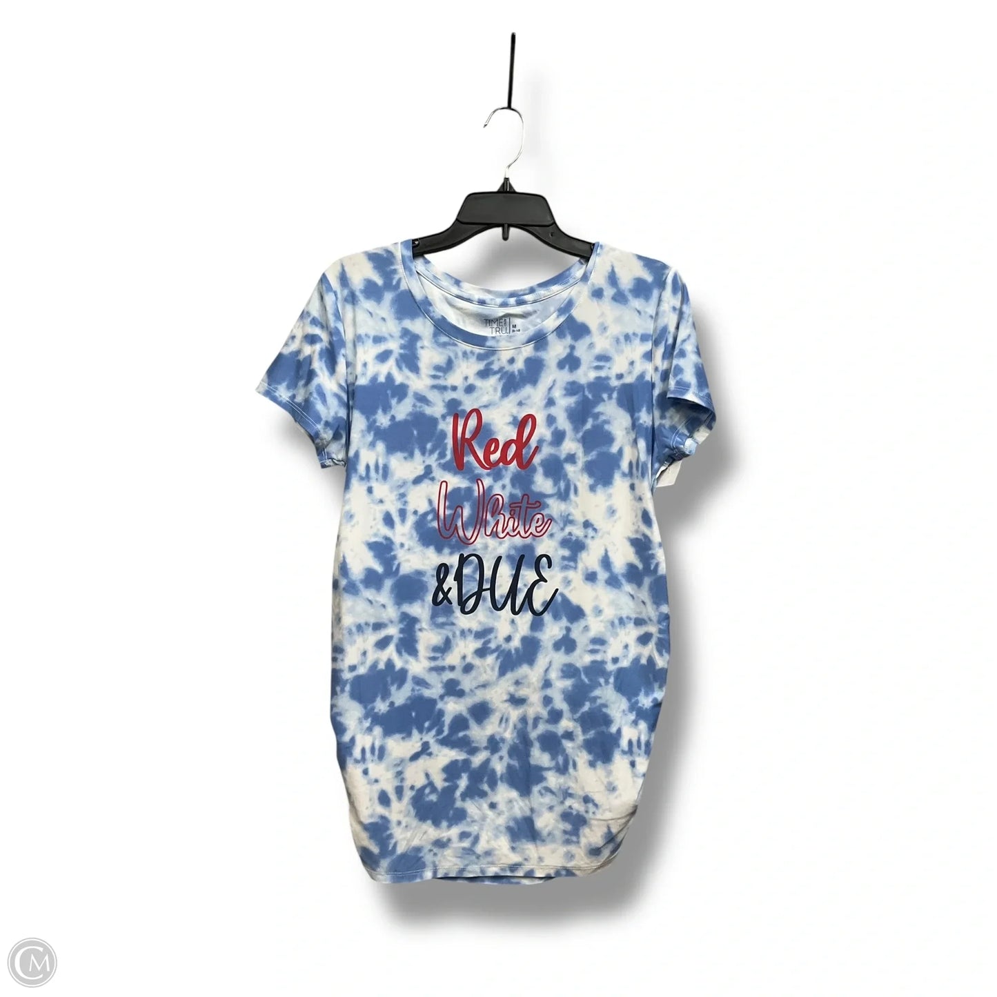 Maternity Top Short Sleeve By Time And Tru, Size: M