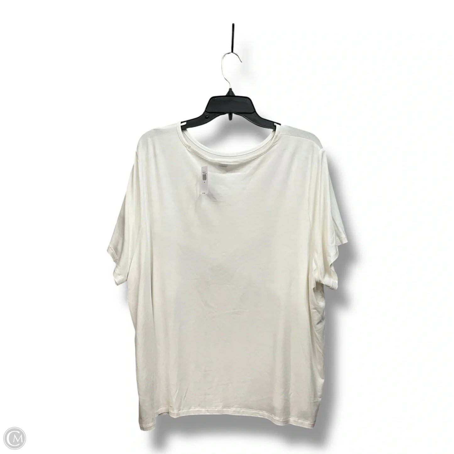Top Short Sleeve By Old Navy In White, Size: 2x
