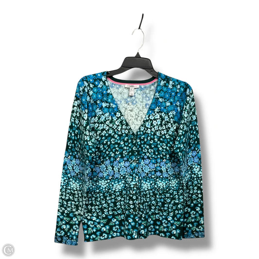 Cardigan By Isaac Mizrahi In Blue, Size: Xs