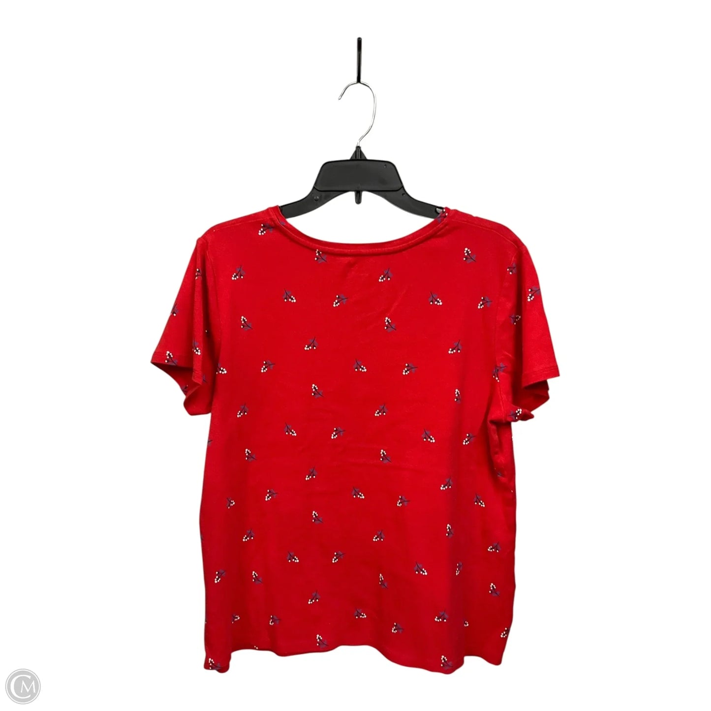 Top Short Sleeve By Croft And Barrow In Red, Size: Xl