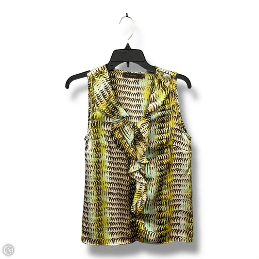 Top Sleeveless By Limited In Green, Size: S