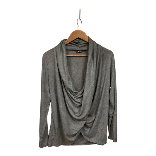 Top Long Sleeve By Apt 9 In Grey, Size: L