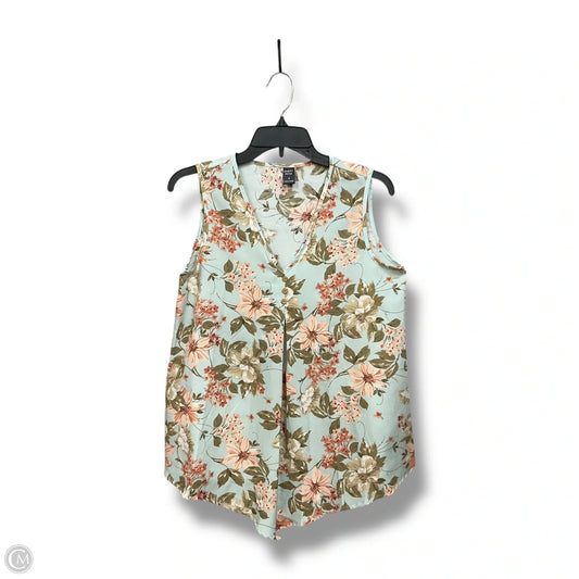 Top Sleeveless By Clothes Mentor In Floral Print, Size: S