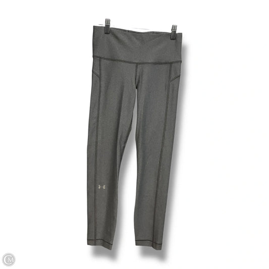Athletic Leggings By Under Armour In Grey, Size: S