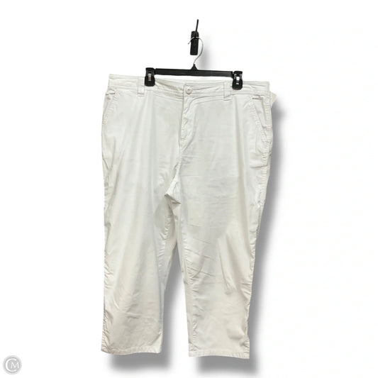 Capris By Style And Company In White, Size: 18
