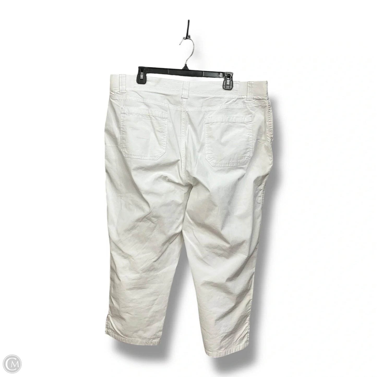 Capris By Style And Company In White, Size: 18