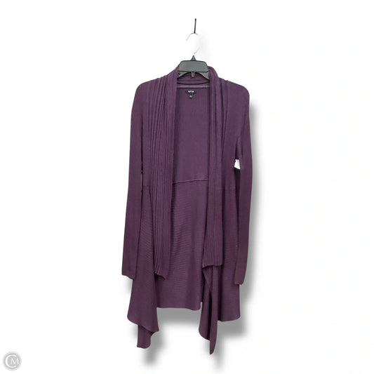 Cardigan By Apt 9 In Purple, Size: L