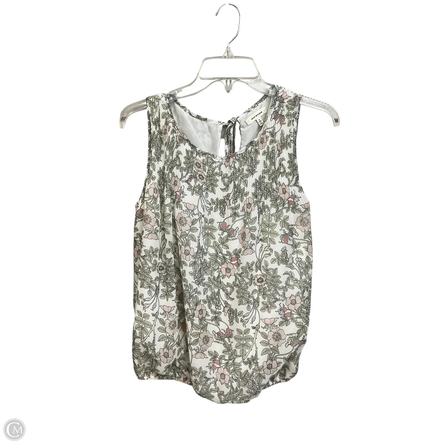 Top Sleeveless By Max Studio In Floral Print, Size: S
