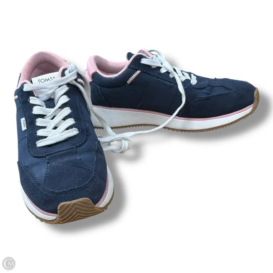 Shoes Sneakers By Toms In Blue, Size: 6