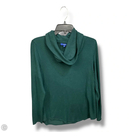 Top Long Sleeve By Apt 9 In Green, Size: S