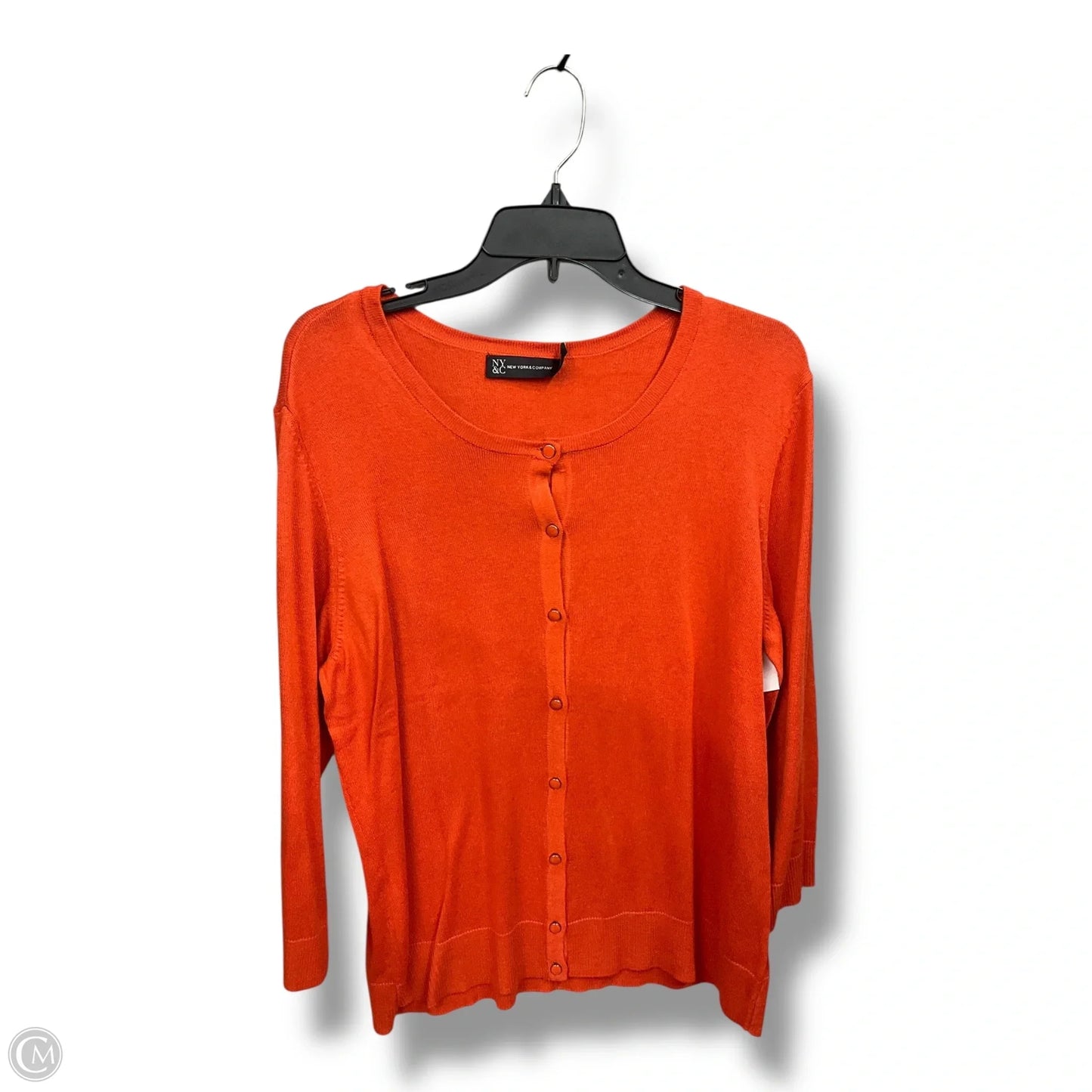 Cardigan By New York And Co In Orange, Size: Xxl