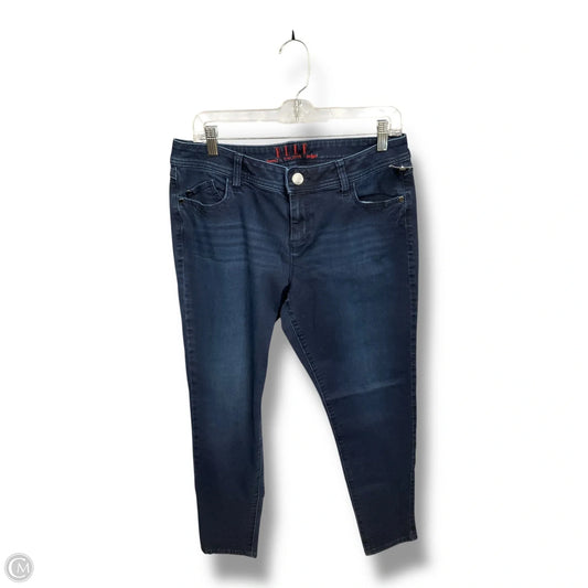 Jeans Straight By Elle In Blue Denim, Size: 12