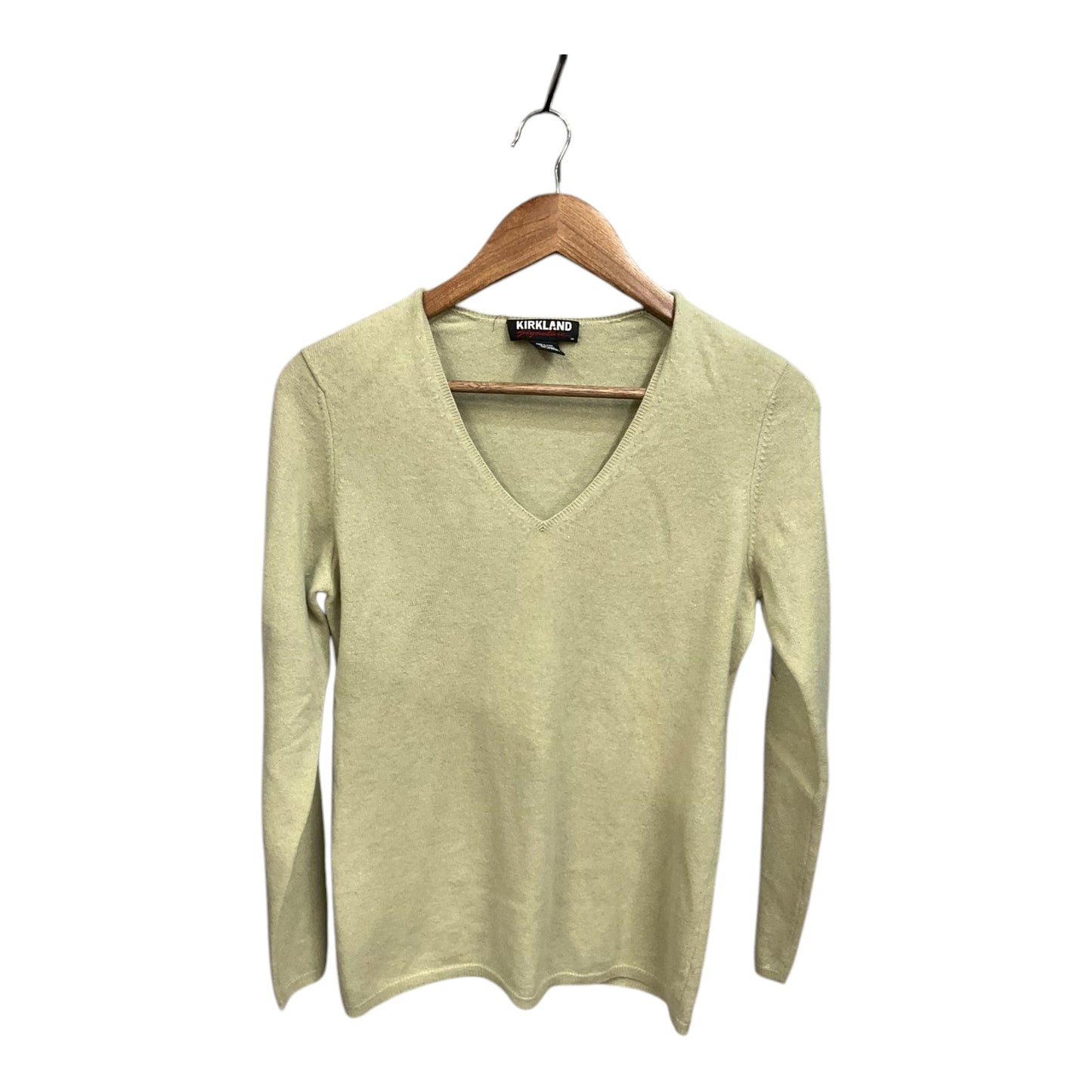 Top Long Sleeve By Kirkland In Green, Size: M