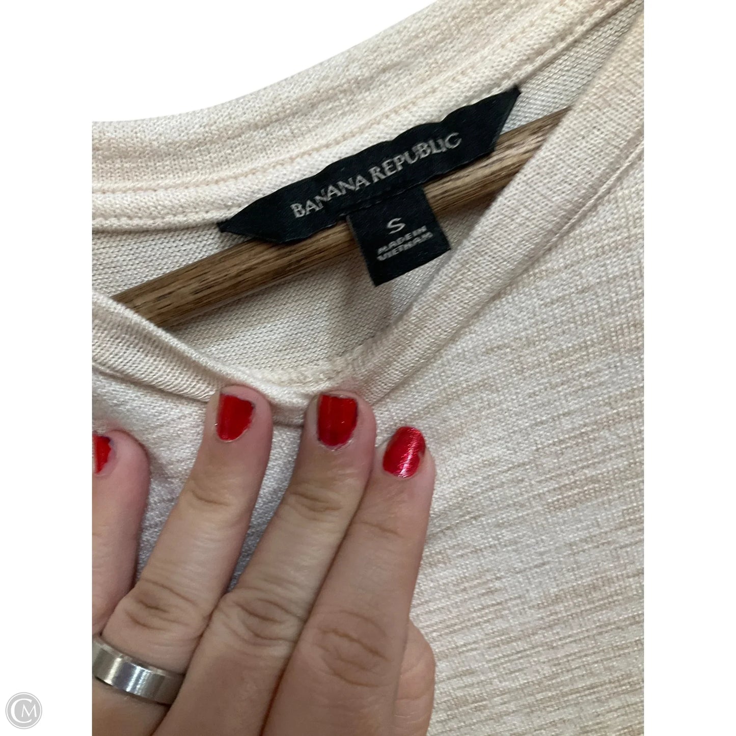 Dress Casual Maxi By Banana Republic In Cream, Size: S