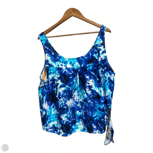 Swimsuit Top By Cmc In Blue, Size: 4x