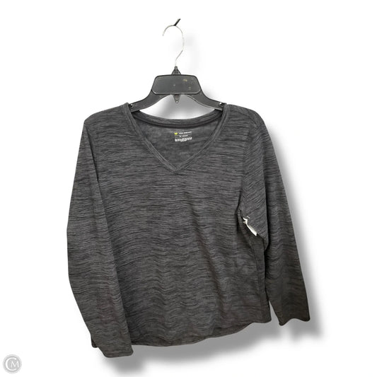 Top Long Sleeve By Tek Gear In Grey, Size: Xl