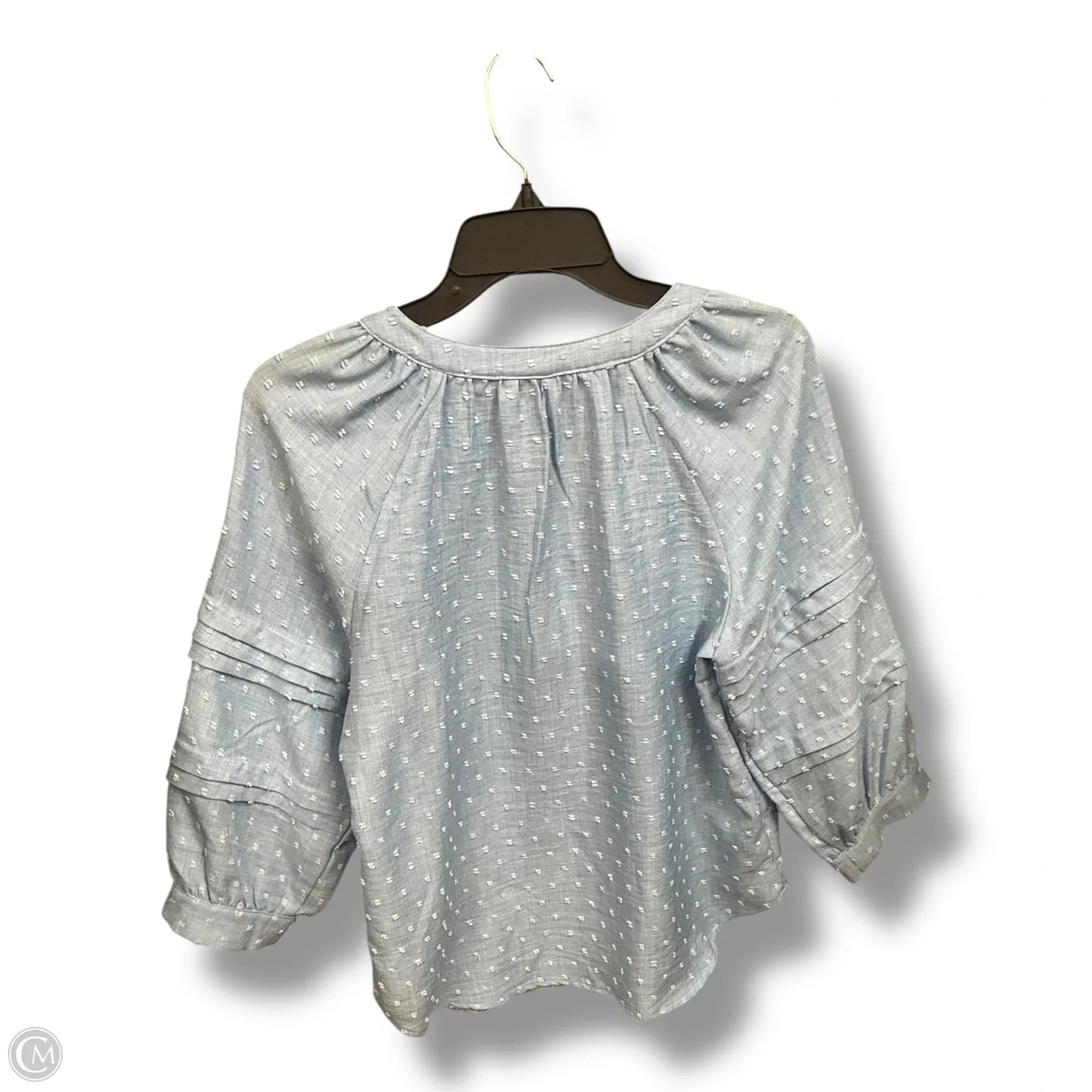 Top 3/4 Sleeve By Ruby Rd In Blue Denim, Size: Sp