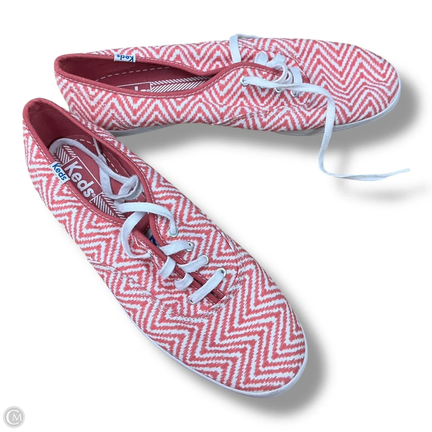 Shoes Sneakers By Keds In Red & White, Size: 10