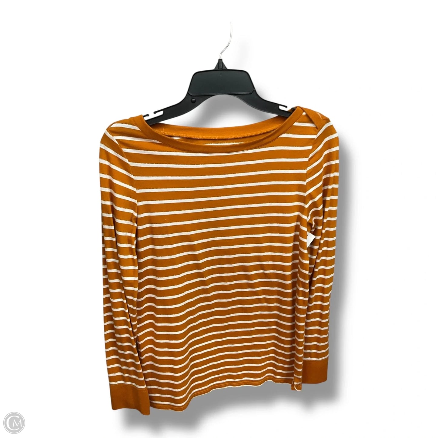 Top Long Sleeve Basic By Loft In Striped Pattern, Size: S