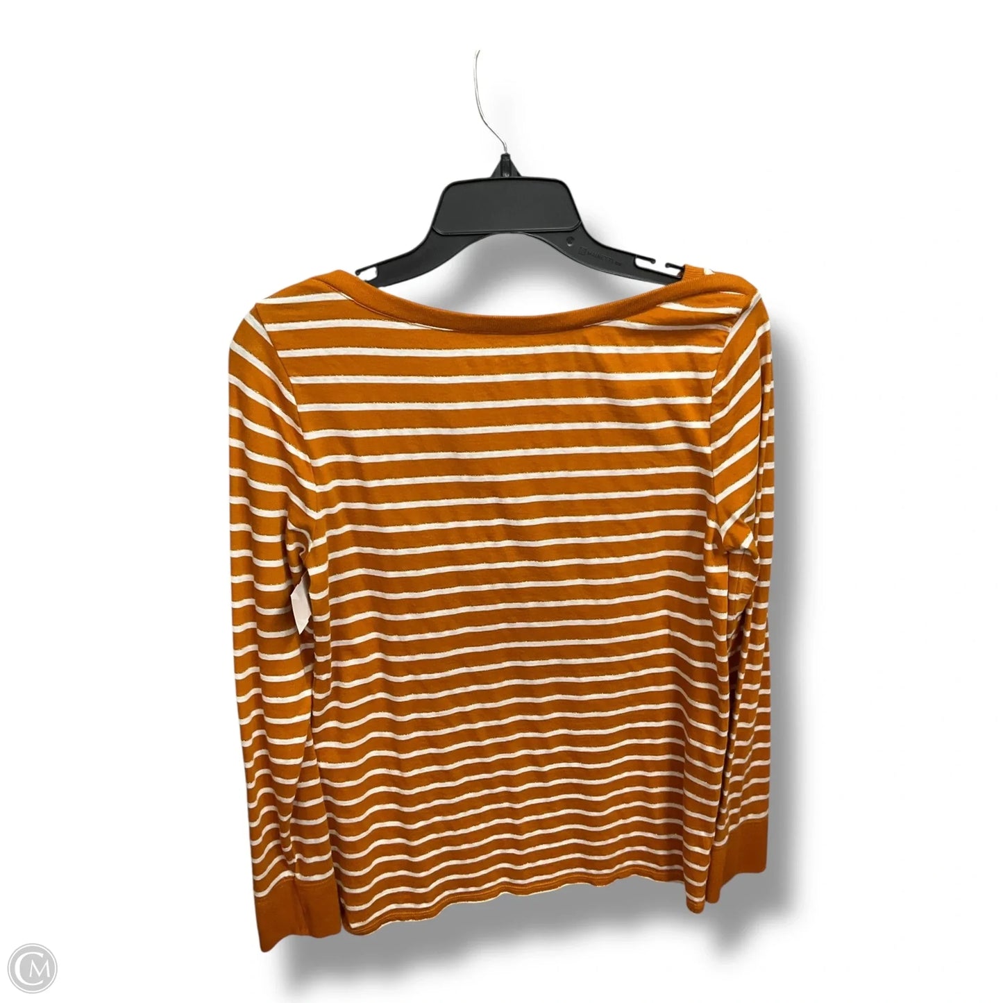 Top Long Sleeve Basic By Loft In Striped Pattern, Size: S