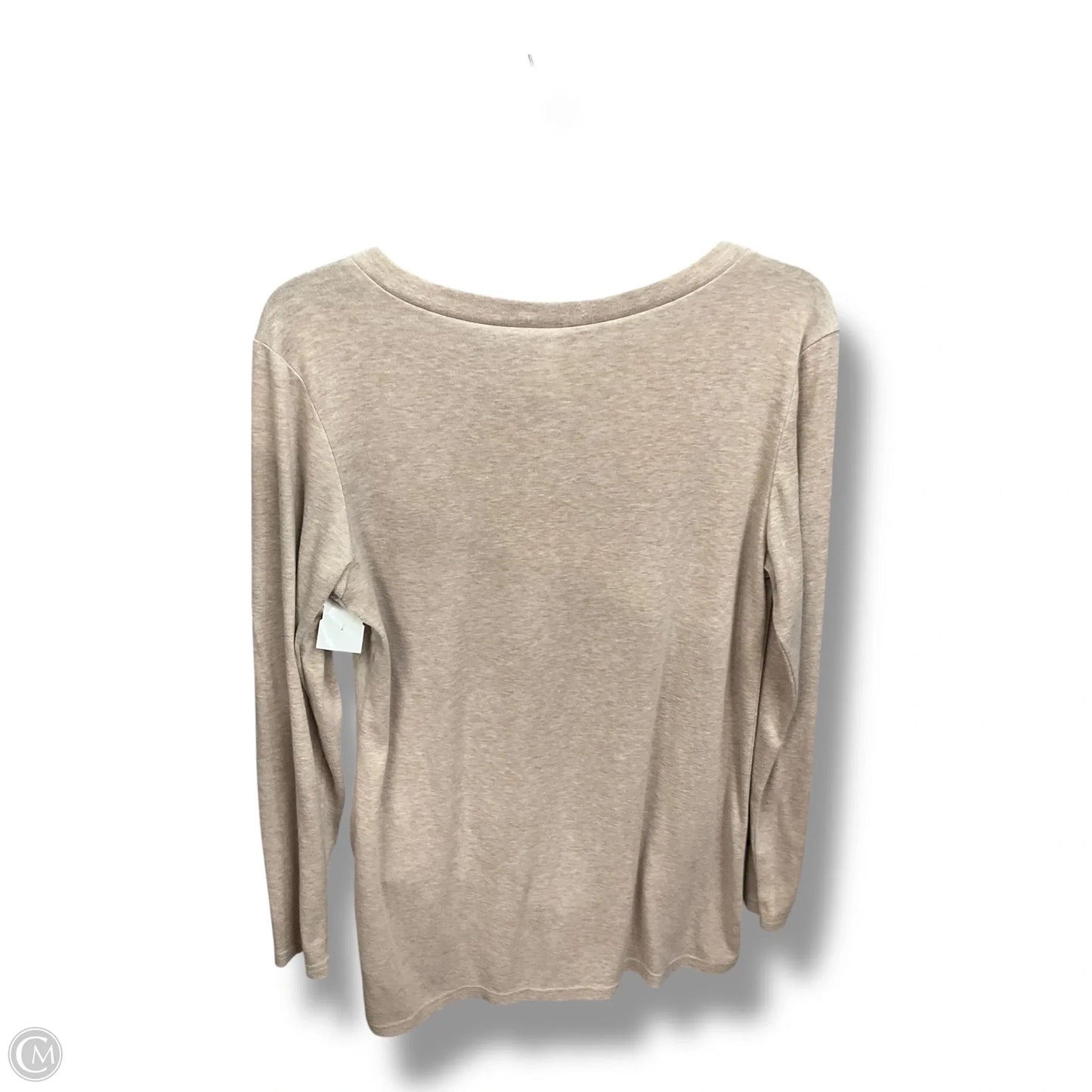 Top Long Sleeve By Clothes Mentor In Beige, Size: M