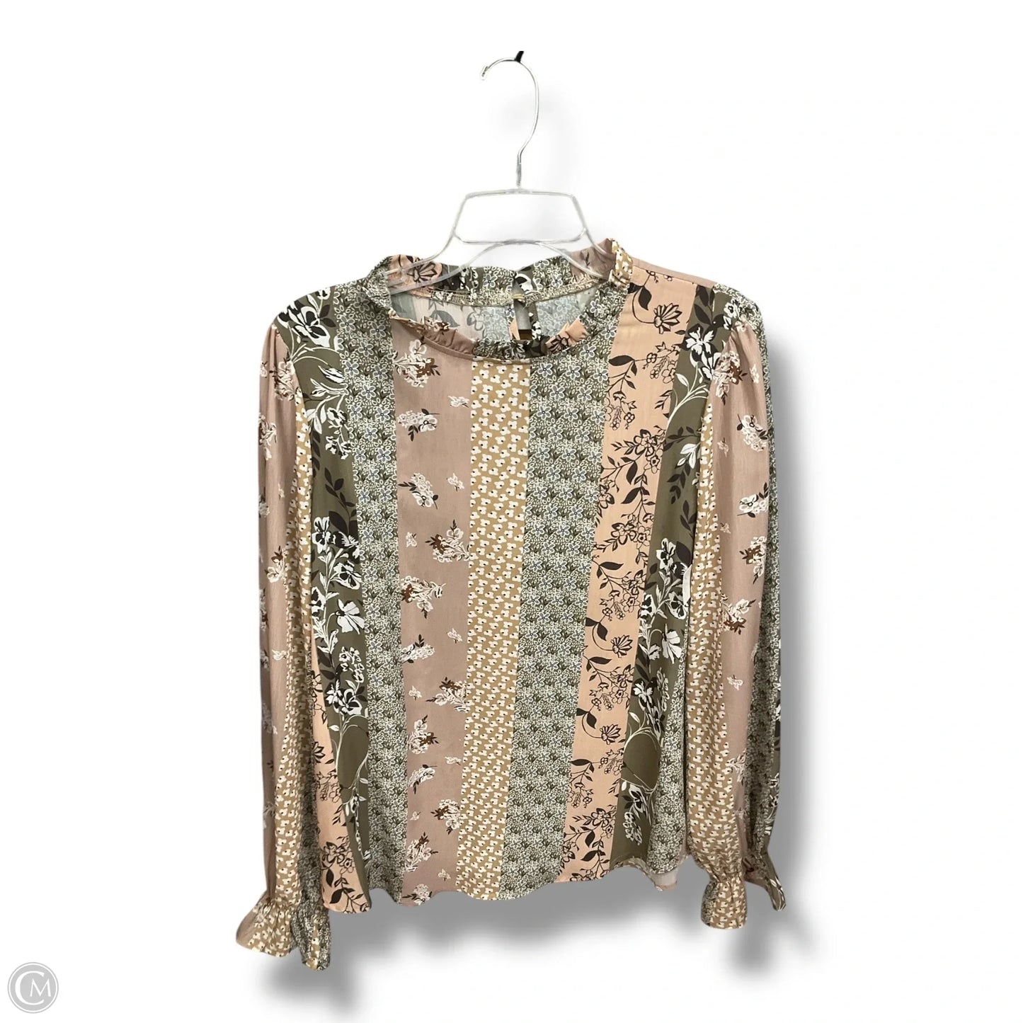 Top Long Sleeve By Clothes Mentor In Floral Print, Size: M