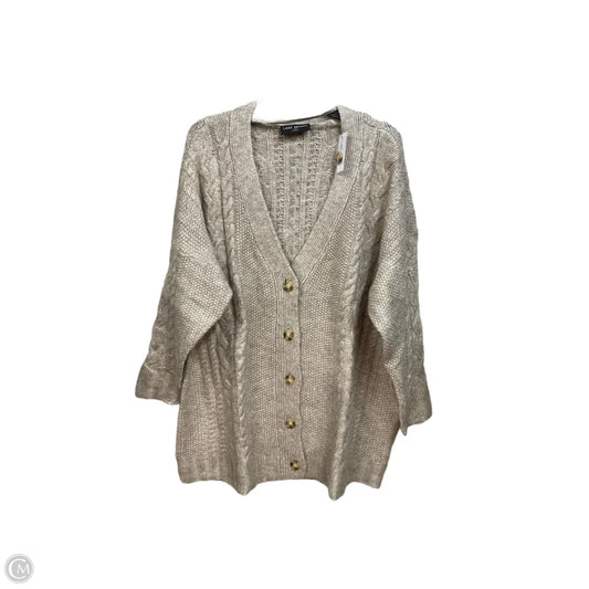 Cardigan By Lane Bryant In Beige, Size: 3x