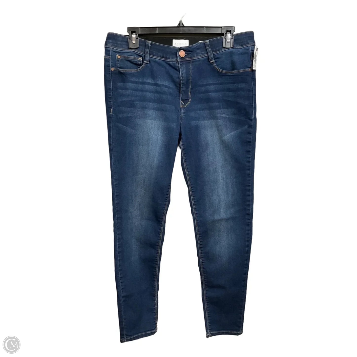 Jeans Skinny By Angels In Navy, Size: 10