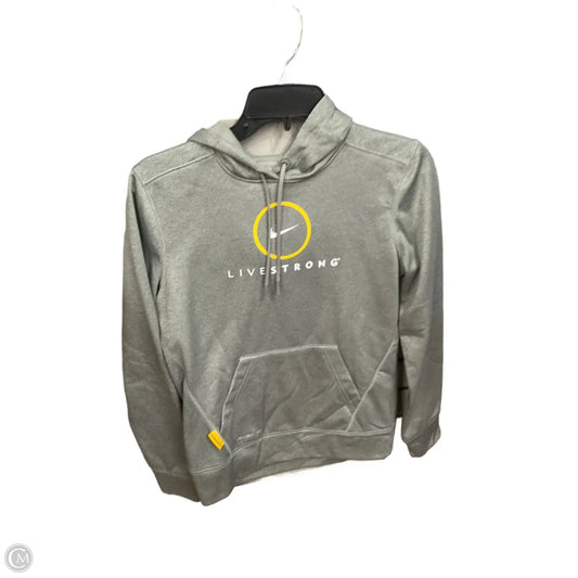 Athletic Sweatshirt Hoodie By Clothes Mentor In Grey, Size: S