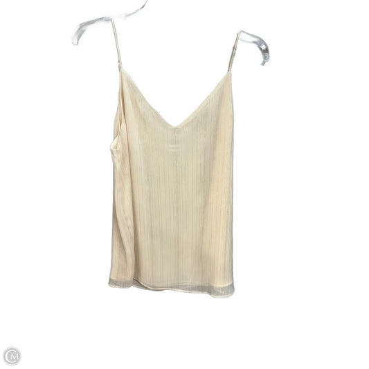 Top Sleeveless By Calvin Klein In Cream, Size: S