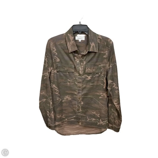 Jacket Shirt By Level 99 In Camouflage Print, Size: M