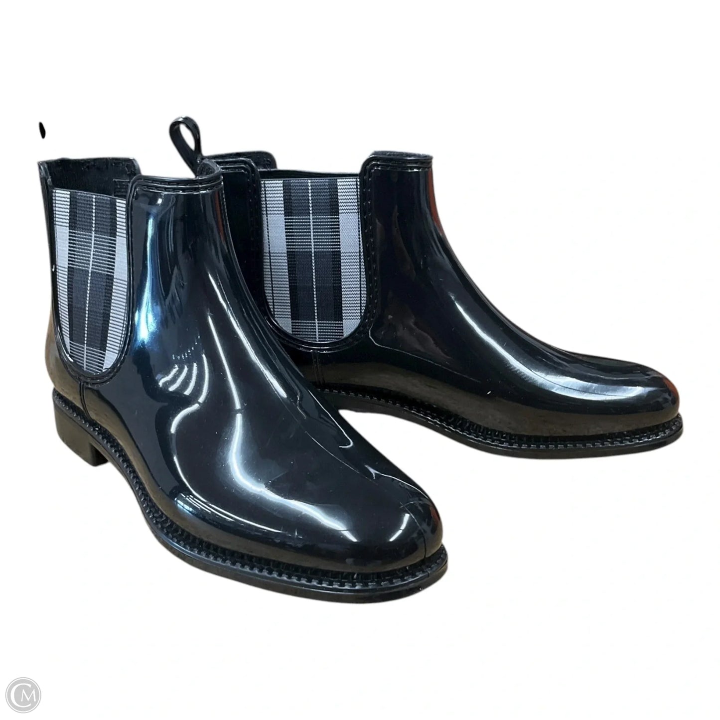 Boots Ankle Flats By Cmf In Plaid Pattern, Size: 8