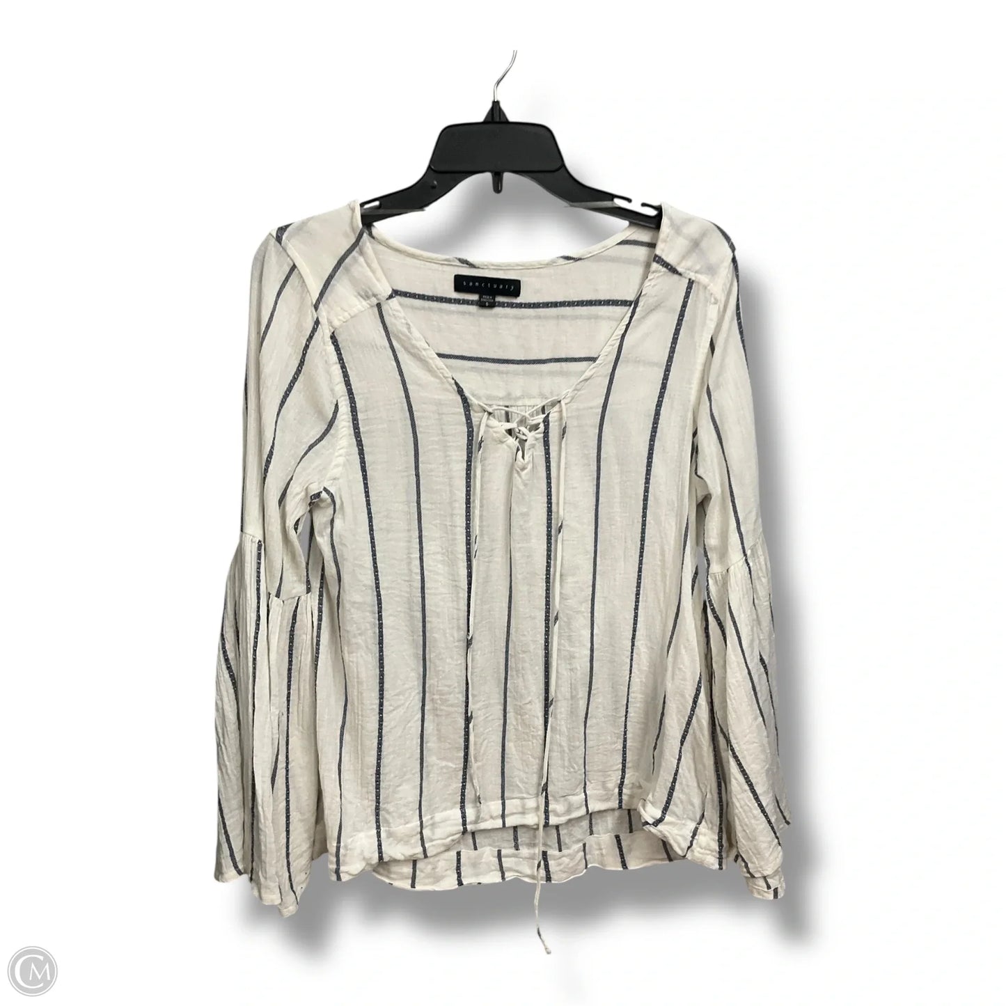 Top Long Sleeve By Sanctuary In Striped Pattern, Size: S